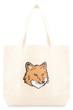 Load image into Gallery viewer, Fox Head Canvas tote bag