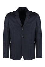Load image into Gallery viewer, Wool-cashmere blend two-button blazer