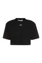 Load image into Gallery viewer, Logo detail cropped t-shirt