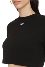 Load image into Gallery viewer, Logo detail cropped t-shirt