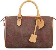 Load image into Gallery viewer, Paisley print small boston bag