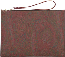 Load image into Gallery viewer, Paisley print flat pouch
