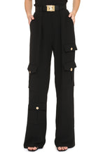 Load image into Gallery viewer, Crêpe cargo-trousers
