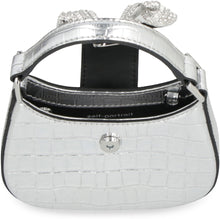 Load image into Gallery viewer, Croc Crescent Bow leather micro bag