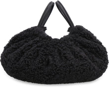 Load image into Gallery viewer, Scrunch faux shearling bucket bag
