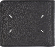 Load image into Gallery viewer, Leather flap-over wallet