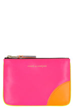 Load image into Gallery viewer, Logo detail leather pouch