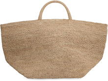 Load image into Gallery viewer, Vanilla raffia tote bag
