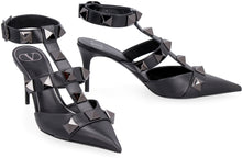 Load image into Gallery viewer, Valentino Garavani - Roman studs Leather slingback pumps