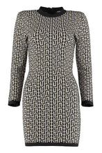 Load image into Gallery viewer, Jacquard knit mini-dress