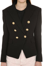 Load image into Gallery viewer, Cotton double-breasted blazer