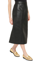 Load image into Gallery viewer, Faux leather pencil skirt
