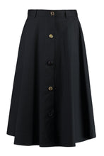Load image into Gallery viewer, Cotton midi skirt
