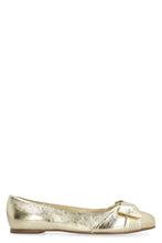 Load image into Gallery viewer, Varina metallic leather ballet flats
