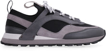 Load image into Gallery viewer, Techno fabric and leather sneakers
