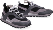 Load image into Gallery viewer, Techno fabric and leather sneakers
