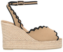 Load image into Gallery viewer, Brini jute wedge sandals
