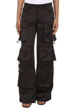 Load image into Gallery viewer, Satin cargo pants
