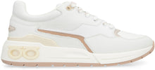 Load image into Gallery viewer, Leather and fabric low-top sneakers
