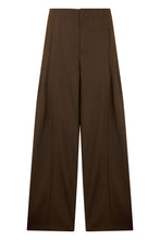 Load image into Gallery viewer, Wide-leg pants in wool blend
