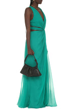 Load image into Gallery viewer, Draped silk dress
