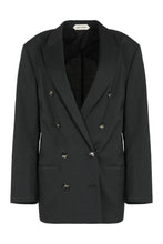 Load image into Gallery viewer, Double-breasted blazer in wool blend
