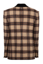Load image into Gallery viewer, Double-breasted check jacket
