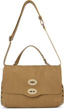 Load image into Gallery viewer, Small hand postal bag in leather
