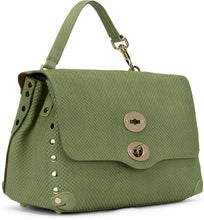 Load image into Gallery viewer, Postina bag small in green amoretto leather

