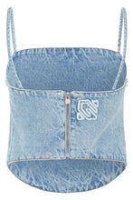 Load image into Gallery viewer, Denim top with Strass
