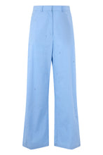 Load image into Gallery viewer, Straight trousers with decorative crystals
