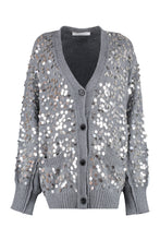 Load image into Gallery viewer, Sequined wool cardigan

