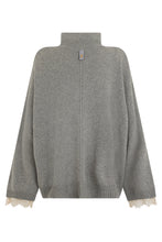 Load image into Gallery viewer, Oversized sweater with high collar

