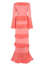 Load image into Gallery viewer, Long dress with ruffles

