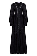 Load image into Gallery viewer, Long lace dress with ties
