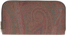 Load image into Gallery viewer, Paisley prin zip-around wallet
