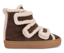 Load image into Gallery viewer, Ankle boot in suede with fur inserts
