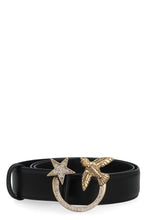 Load image into Gallery viewer, Leather belt with buckle with logo
