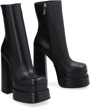 Load image into Gallery viewer, Aevitas leather wedge ankle boots
