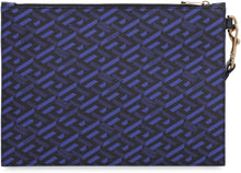 Load image into Gallery viewer, La Greca canvas flat clutch
