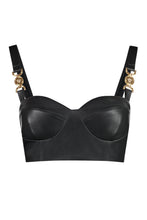 Load image into Gallery viewer, Leather crop top
