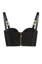 Load image into Gallery viewer, Leather crop top
