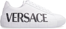 Load image into Gallery viewer, Greca leather low-top sneakers
