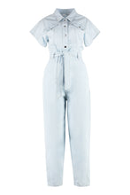 Load image into Gallery viewer, Bowling long denim jumpsuit
