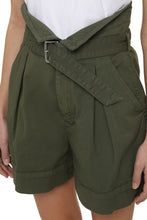 Load image into Gallery viewer, Judo roll-up cuffed denim shorts
