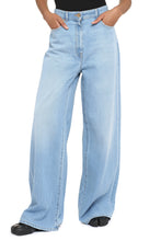 Load image into Gallery viewer, High-waist wide-leg jeans
