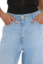 Load image into Gallery viewer, High-waist wide-leg jeans
