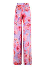 Load image into Gallery viewer, Floral print wide-leg trousers
