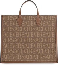 Load image into Gallery viewer, Canvas and leather shopping bag
