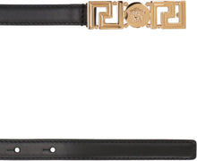 Load image into Gallery viewer, Embellished buckle leather belt
